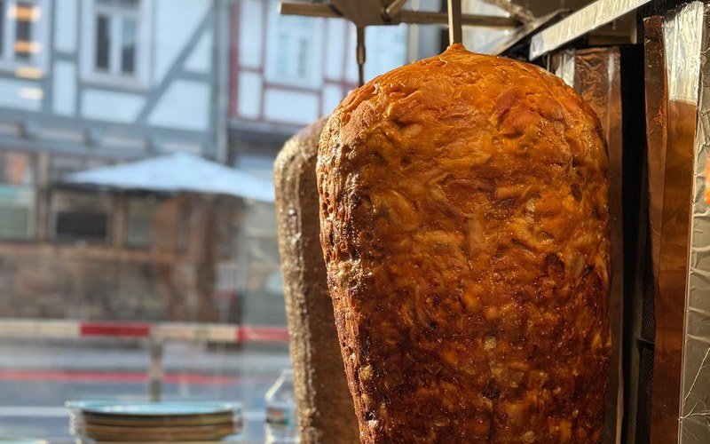 Frischer Döner vom Spieß